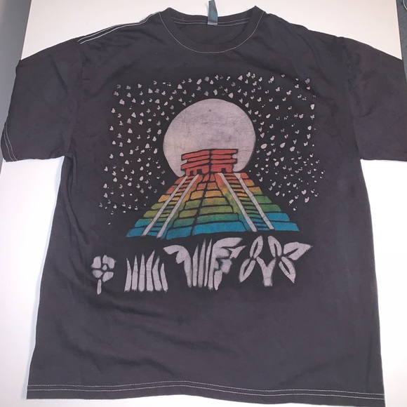 Mexican Chichen Itza Mayan Ruins Tee Black Size XL - Picture 1 of 6